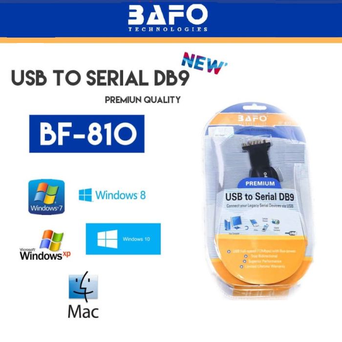 Jual BAFO USB to SERIAL DB9 RS-232 BF-810 original | Shopee Indonesia