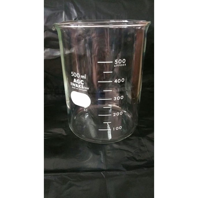 Jual Iwaki Beaker Glass Cap 500 Ml Gelas Piala Gelas Kimia Shopee Indonesia 0764