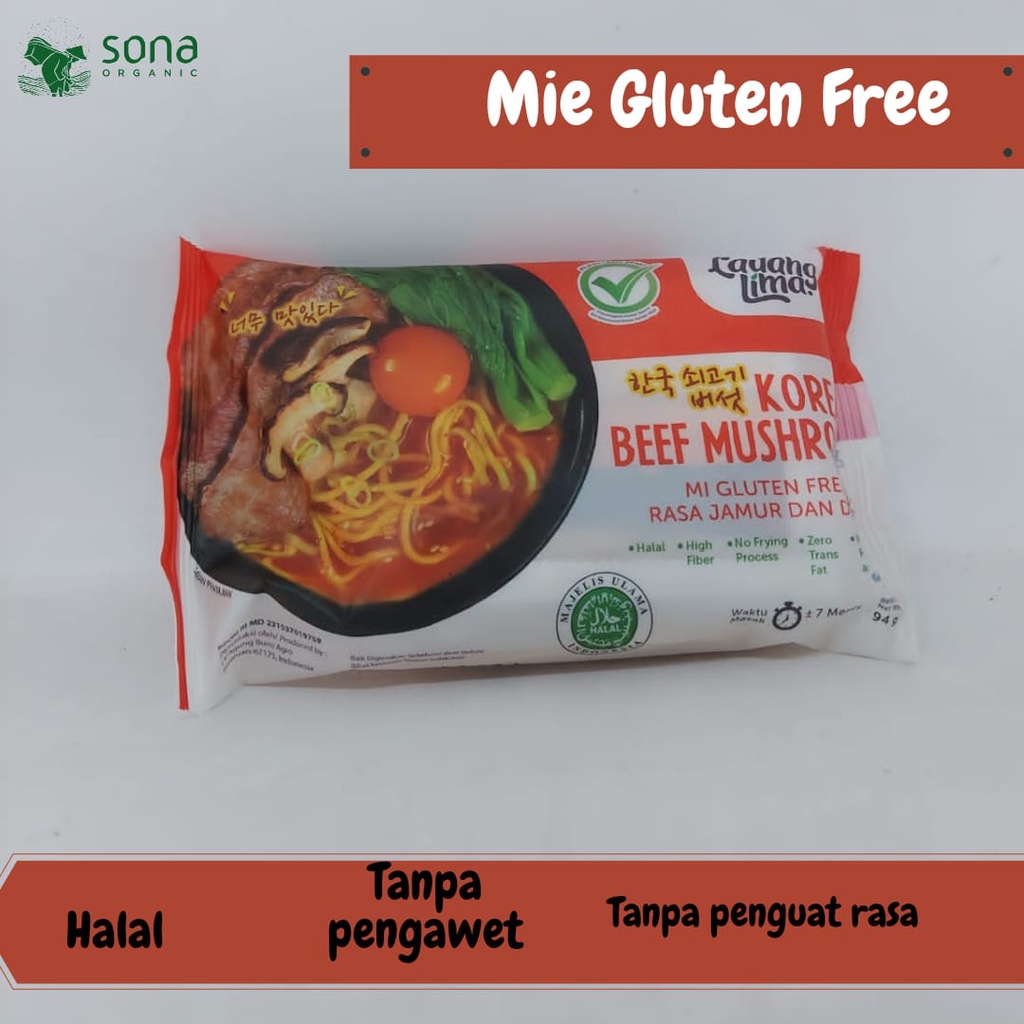 Jual Mie Korea Beef Mushroom Gluten Free 94gr Ladang Lima Halal