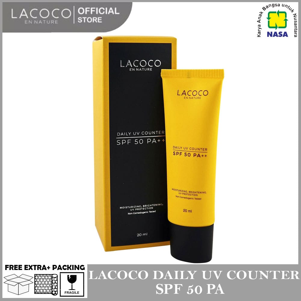Jual SUNSCREEN SPF 50 - LACOCO SUNSCREEN - SUNSCREEN WAJAH - MORESKIN