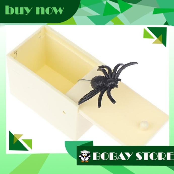 Jual SPIDER PRANK BOX SCARE BOX FUNNY GAG TOY HADIAH PRANK KOTAK LABA ...