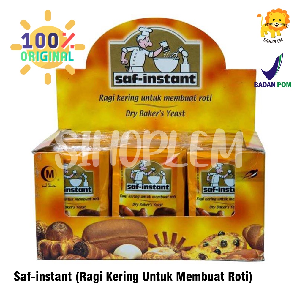 Jual SAF-INSTANT RAGI KERING 11g PENGEMBANG ADONAN ROTI DONAT | Shopee ...