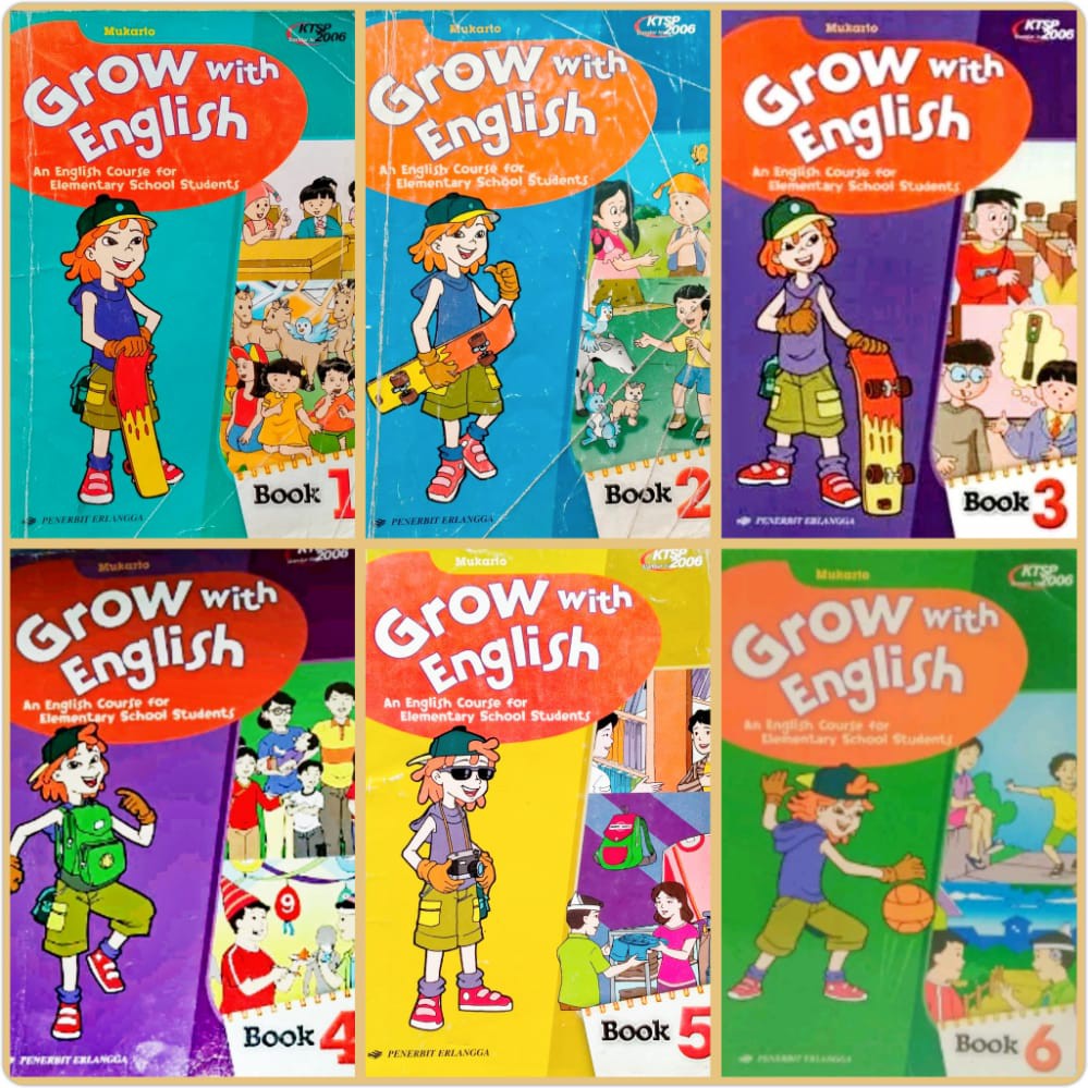 Jual BUKU SD GROW WITH ENGLISH SD KELAS 1 2 3 4 5 6 KTSP 2006 MUKARTO ...