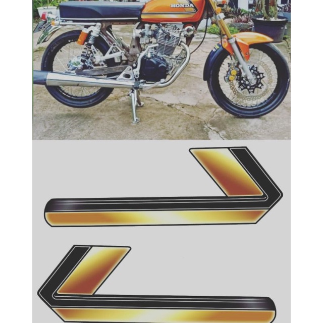 Jual striping honda cb125 strip honda cb125 polet tangki honda