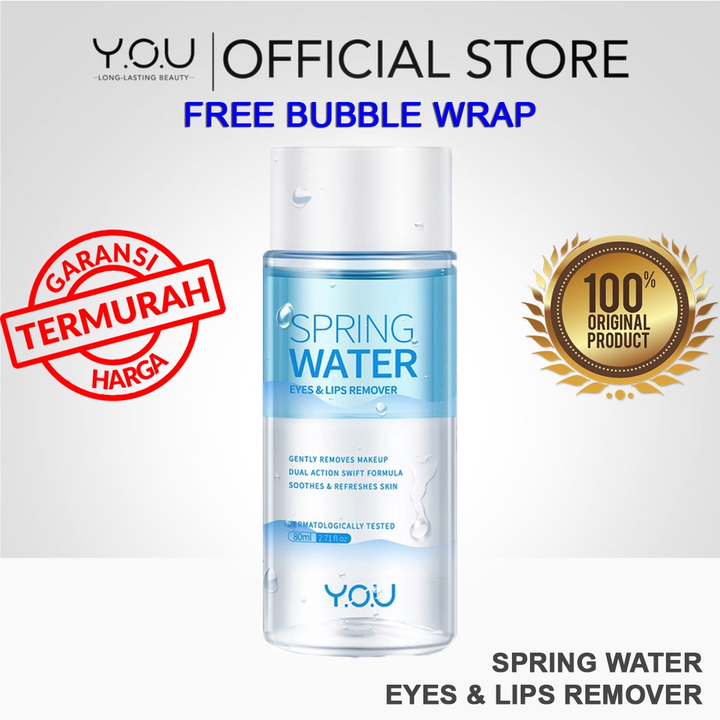 Jual YOU Spring Water Eyes & Lips Remover 80ml | Shopee Indonesia