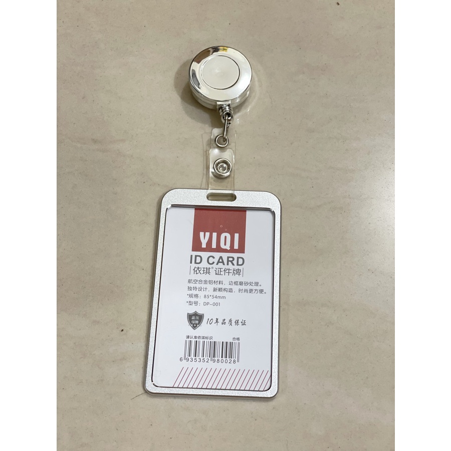 Jual Tempat Id card name tag Casing ID Card Case Alumunium Besi Dengan ...