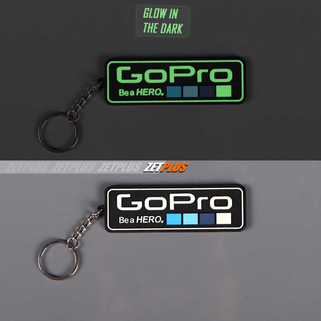 Jual KEYCHAIN GoPro Be a HERO (Glow In The Dark) /gantungan kunci ...