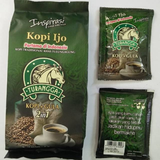 Jual Kopi Robusta Diet Hijau coffee RENDAH KAFEIN Gurih merk Turangga
