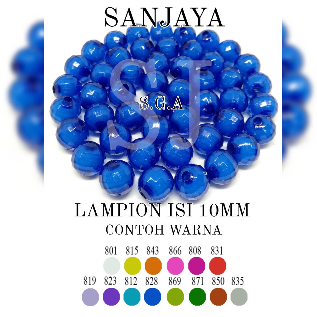 Jual Manik Akrilik Isi Bola Dunia / Manik Isi / Mote Isi / Mote Akrilik ...