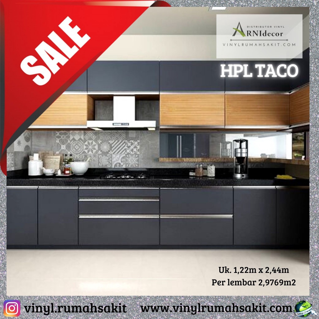 Jual Hpl Taco Lapisan Furniture Bisa Utk Kitchen Set Meja Pintu Lemari