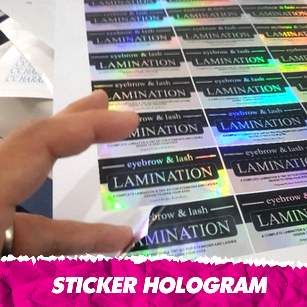 Jual Cetak Sticker Vinyl Hologram Shopee Indonesia