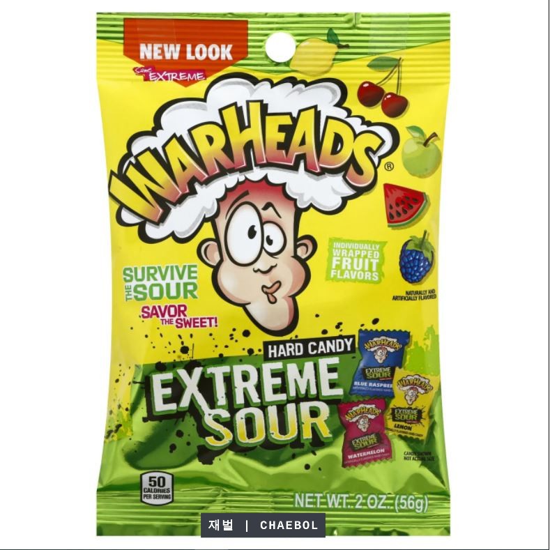 Jual Warheads Extreme Sour Hard Candy / Permen Asem 56 Gr | Shopee ...