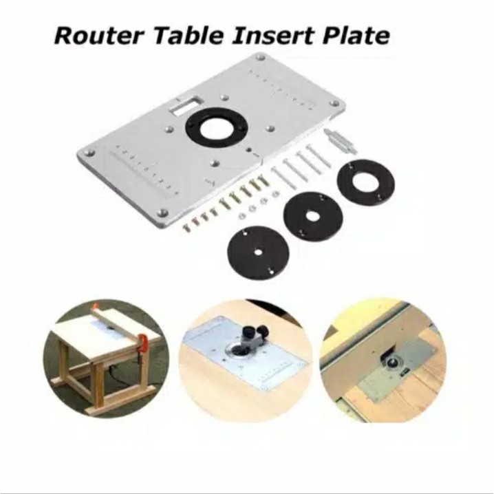 Jual Insert Plate Router Table Adapter Dudukan Mesin Router Trimmer ...