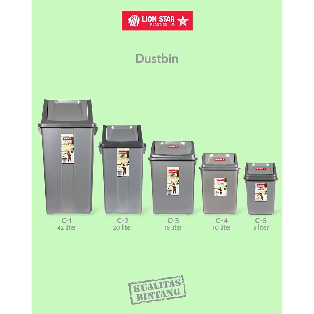 Jual Lion Star Dustbin 42liter C 1 Tempat Sampah Kotak Sampah Box