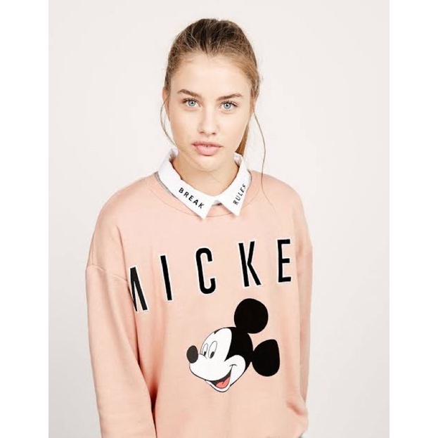 Bershka mickey mouse sweatshirt sale