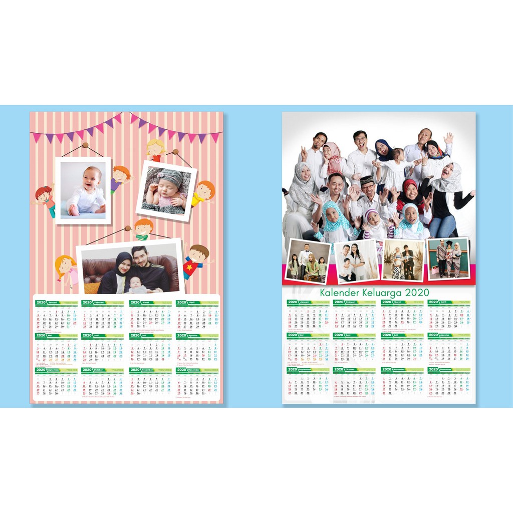 Jual Kalender 2021 Foto Custom ( Bisa Desain Sendiri Foto Sendiri ...