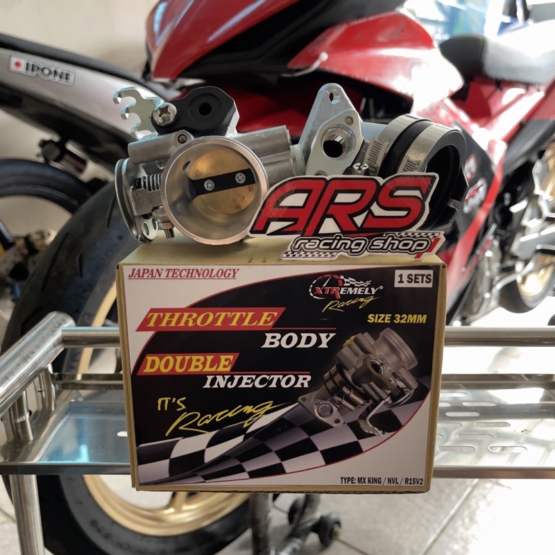 Jual THROTTLE BODY MX KING DOUBLE INJECTOR SIZE 32MM XTR RACING ...