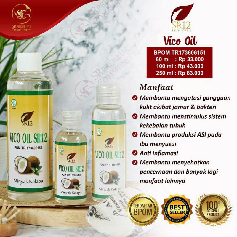 Jual Vco Oil Dan Kapsul Vco Sejuta Manfaat Bisa Untuk Baby Shopee