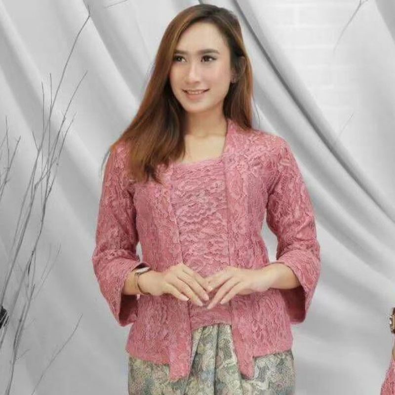 Jual Kebayak non hijab modern model lengan seperempat cocok untuk acara
