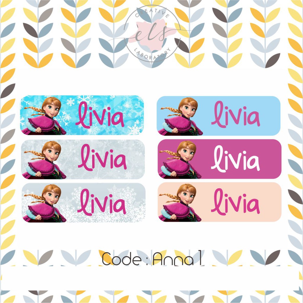 Jual stiker label nama custom waterproof anti air | Shopee Indonesia