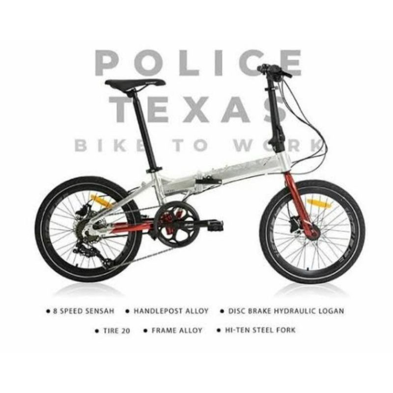 Jual Sepeda lipat police texas | Shopee Indonesia