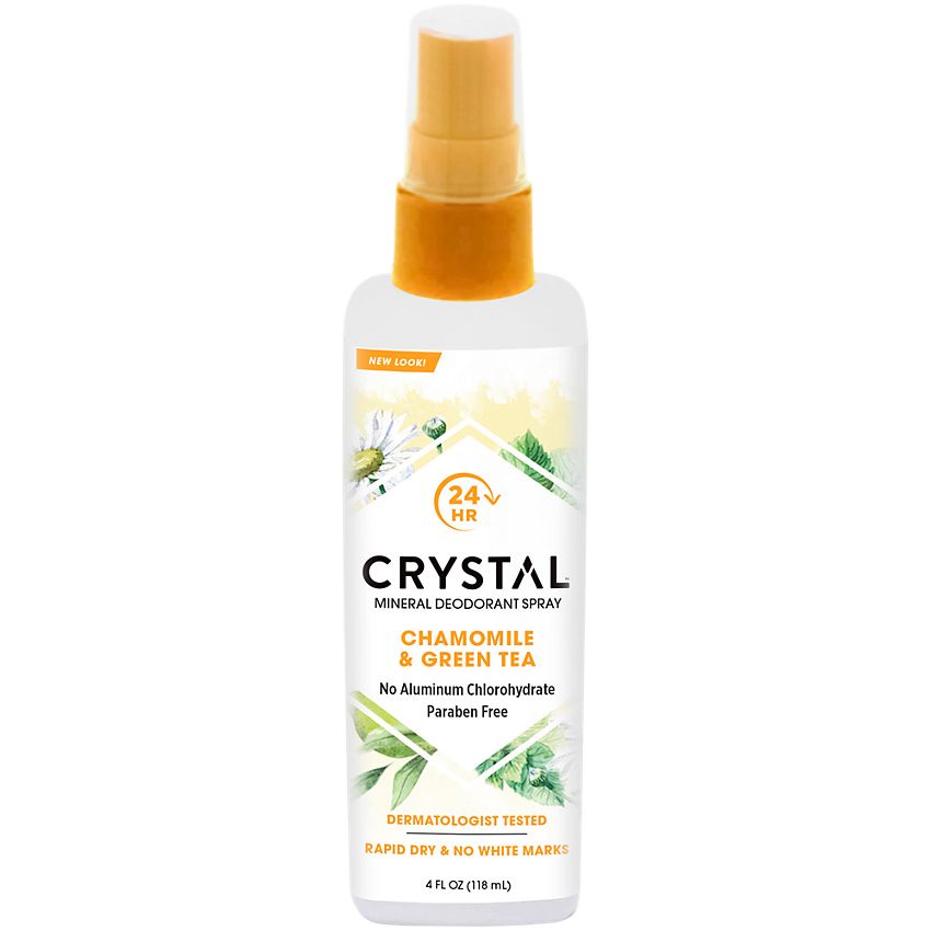 Jual Crystal Body Deodorant, Mineral Deodorant Spray, Chamomile & Green