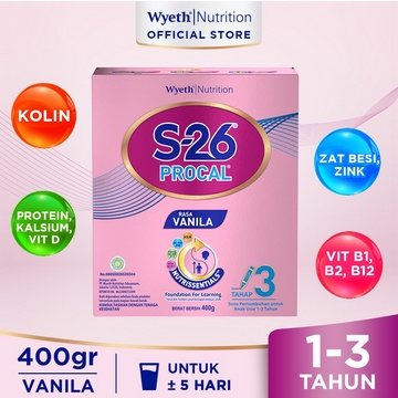 Jual S26 Procal Box Tahap 3 Vanila 400gr | Shopee Indonesia