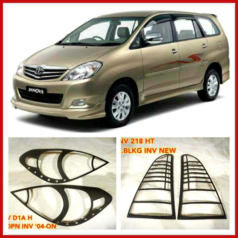 Jual Garnish Lampu Innova New 2009-2011 Hitam Dop | Shopee Indonesia