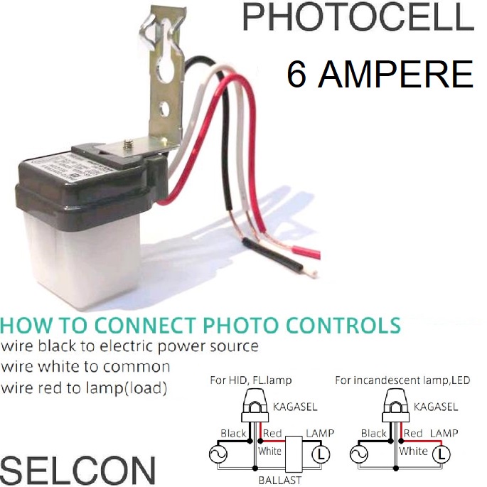 Jual Saklar Sensor Cahaya Light Photocell Control Switch Selcon Kaga AS ...