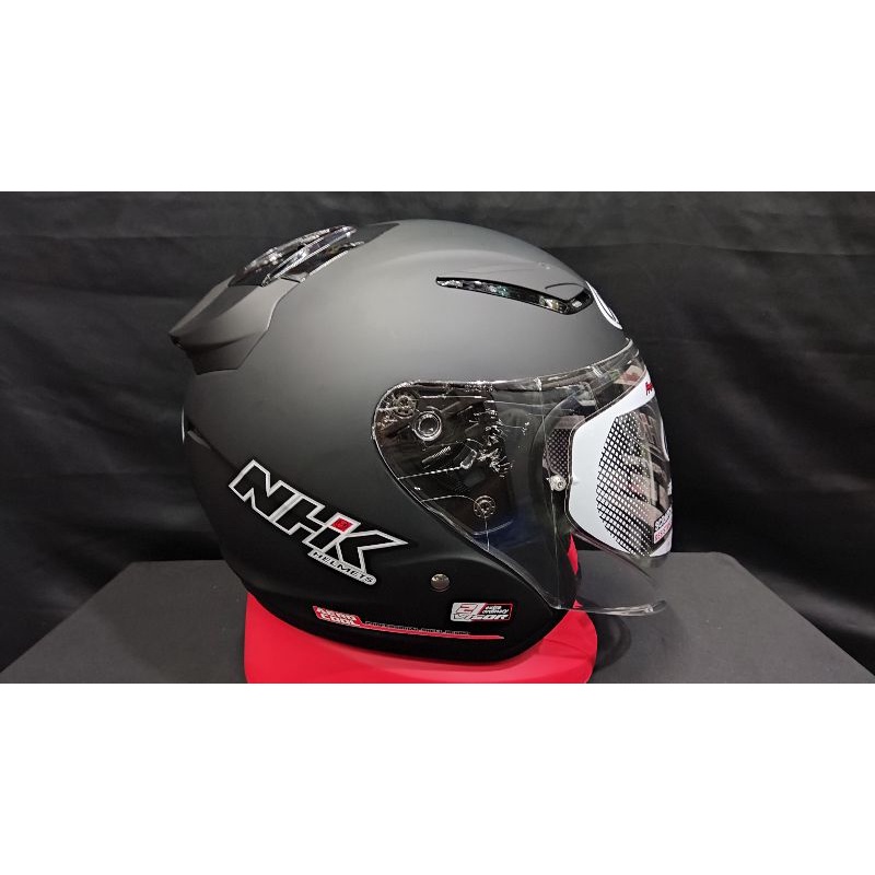Jual helm nhk r1 black doff | Shopee Indonesia
