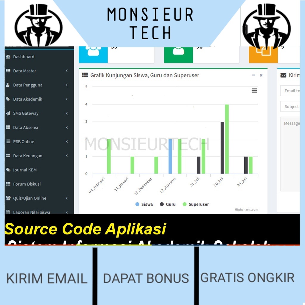 Jual READY Source Code Aplikasi Sistem Informasi Akademik Sekolah SISFO ...