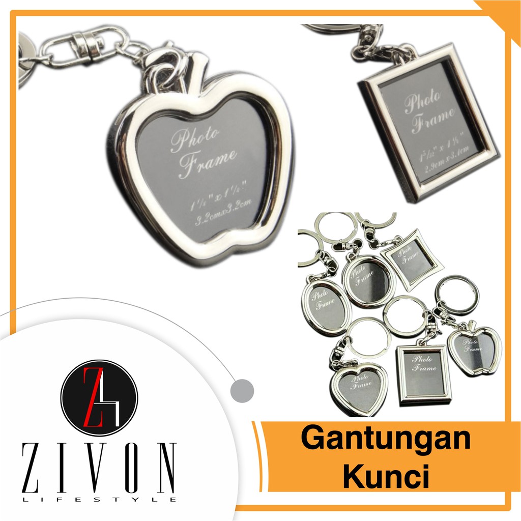 Jual Gantungan Kunci Besi + Frame Foto Mini Bentuk Unik XXH1 | Shopee ...
