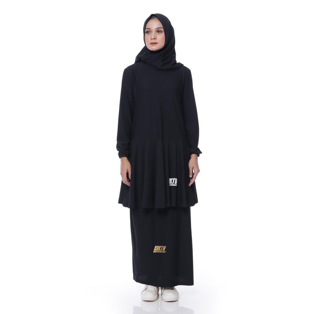 Jual Arktiv Umbrella Black Tops Baju Olahraga Muslimah Sportswear