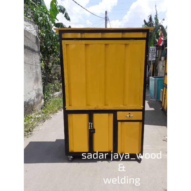 Jual Promo Kemerdekaan Gerobak Booth Semi Kontainer Multifungsi