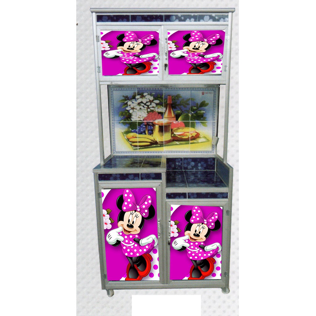 Jual stiker rak piring 2 pintu motif mickey mouse | Shopee Indonesia