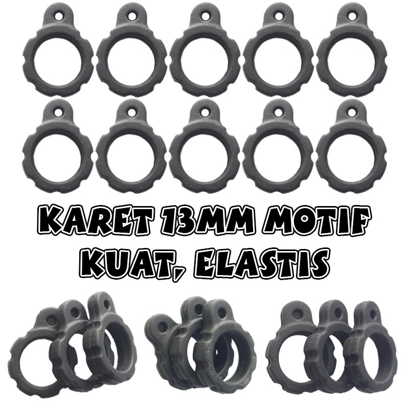 Jual Karet Lanyard Mm Motif Super O Ring Elastis Tebal Kuat Gantungan