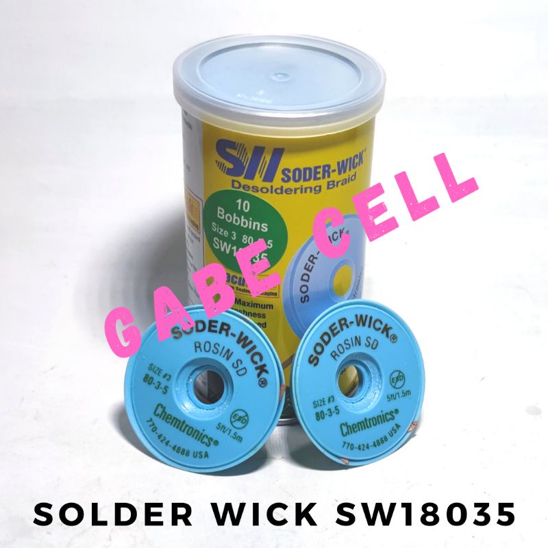 Jual SOLDER WICK CHEMTRONICS SW18035 0.04MM Shopee Indonesia