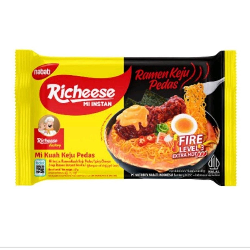 Jual MIE RICHEESE KEJU LEVEL 0,3,5 FREE BUBBLE WRAP/KARDUS | Shopee ...
