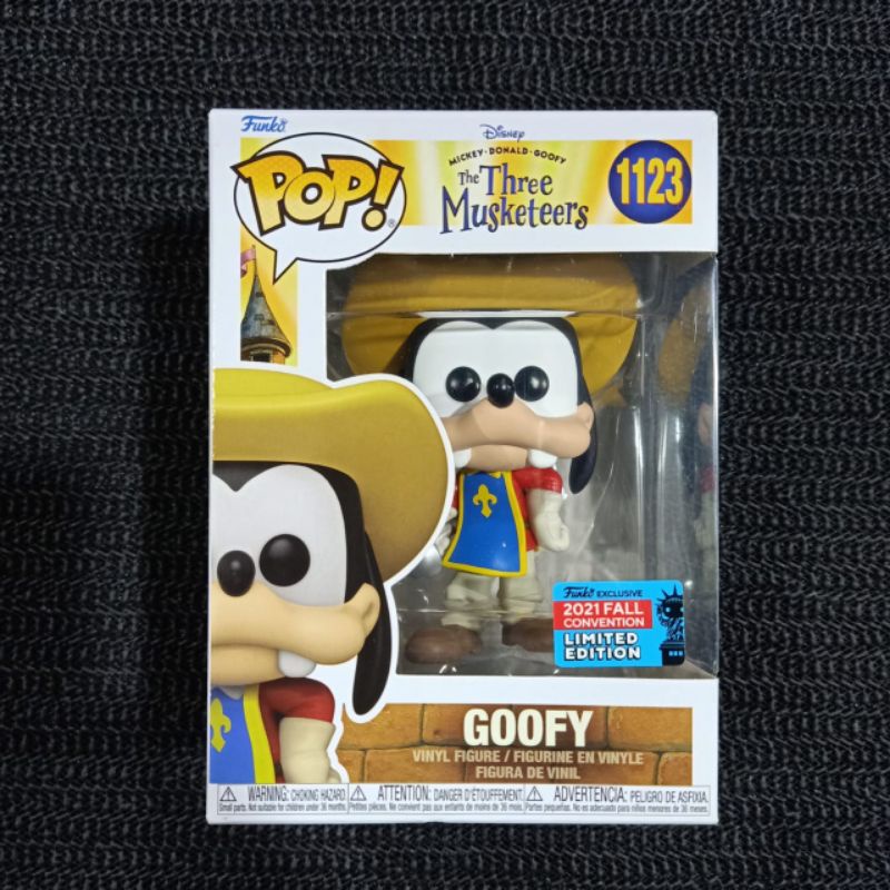 Funko POP! Goofy #1123 Disney: The Three authentic Musketeers 2021 Fall Convention