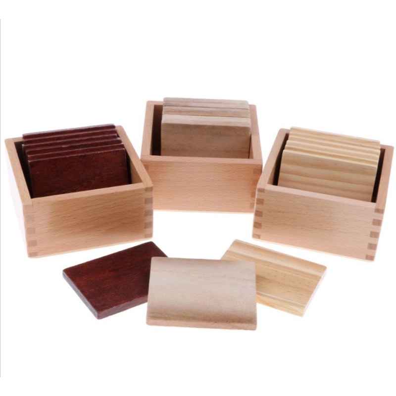thumbnail image 2 of Montessori Tactile Touch & Match Wooden Toys - Sensory Development Materials For Toddlers & Preschoolers 2 of 12