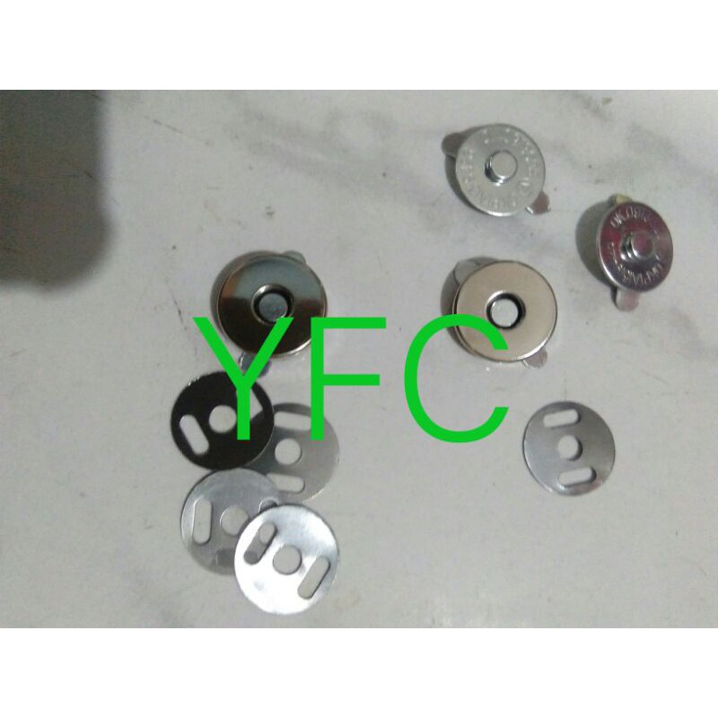 Jual kancing magnet silver ( per biji ) 1,5cm , warna nikel | Shopee ...