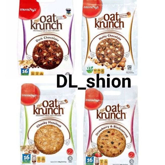 Jual Munchys Munchy's Oat Krunch Rasa Dark Chocolate / biskuit cookies