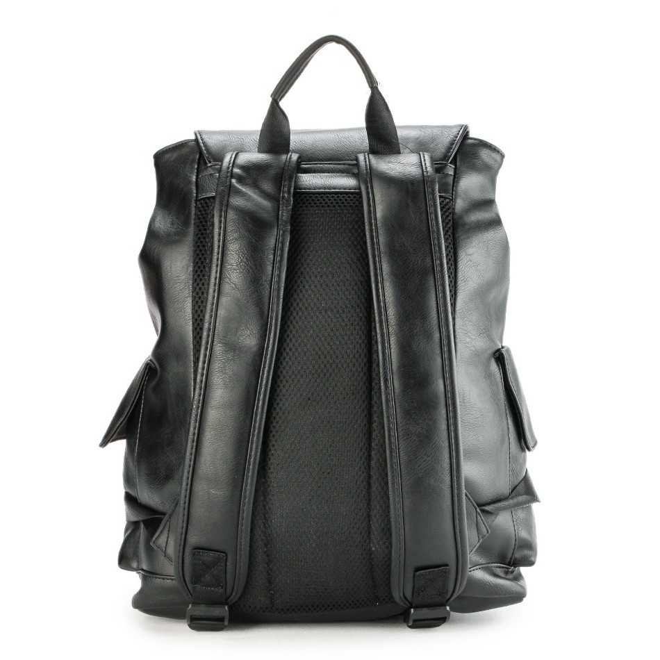 Jual Urban State - Distressed Leather Carryall Backpack - Black ...
