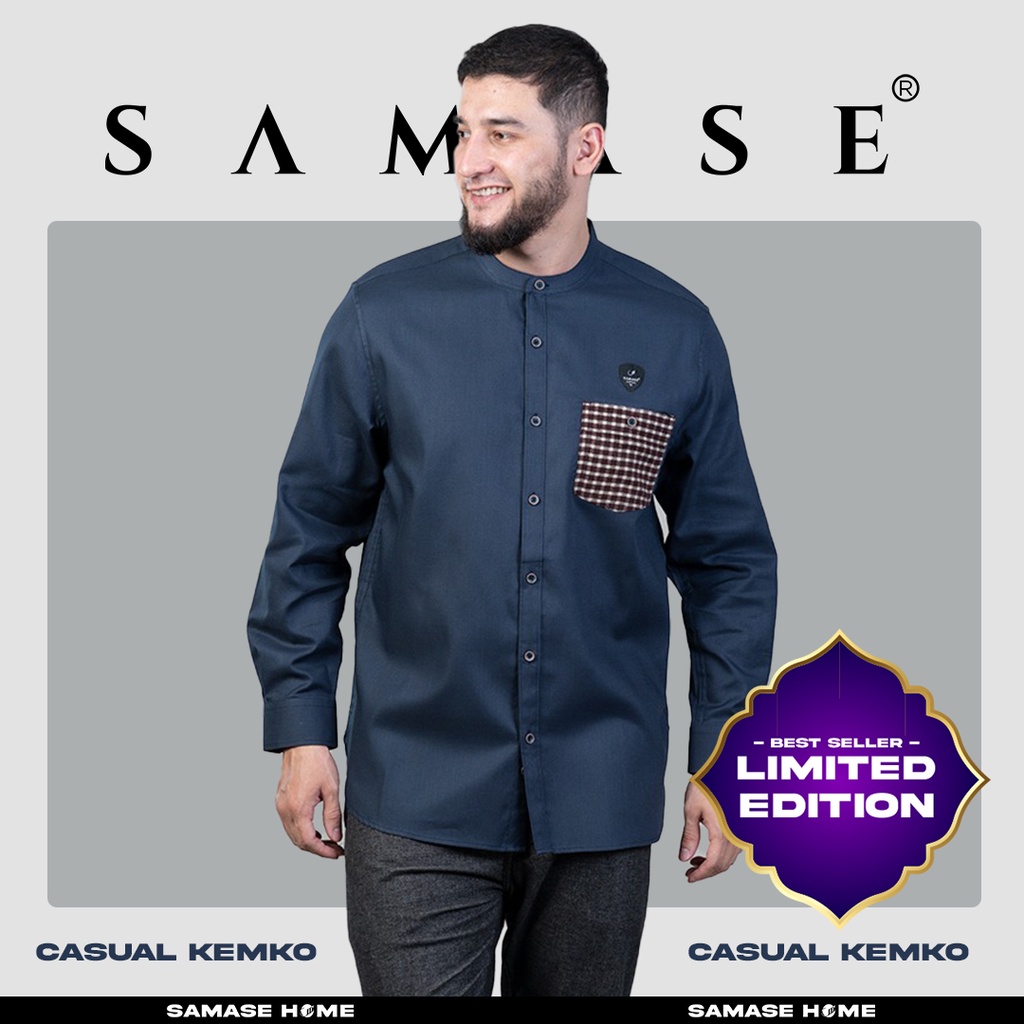 Jual Samase Casual Kemko | Kemeja Koko | Pakaian Muslim Pria | Kemeja ...