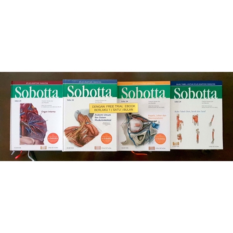 Jual [ Original ] SOBOTTA BUKU TABEL UNTUK ATLAS ANATOMI MANUSIA EDISI ...