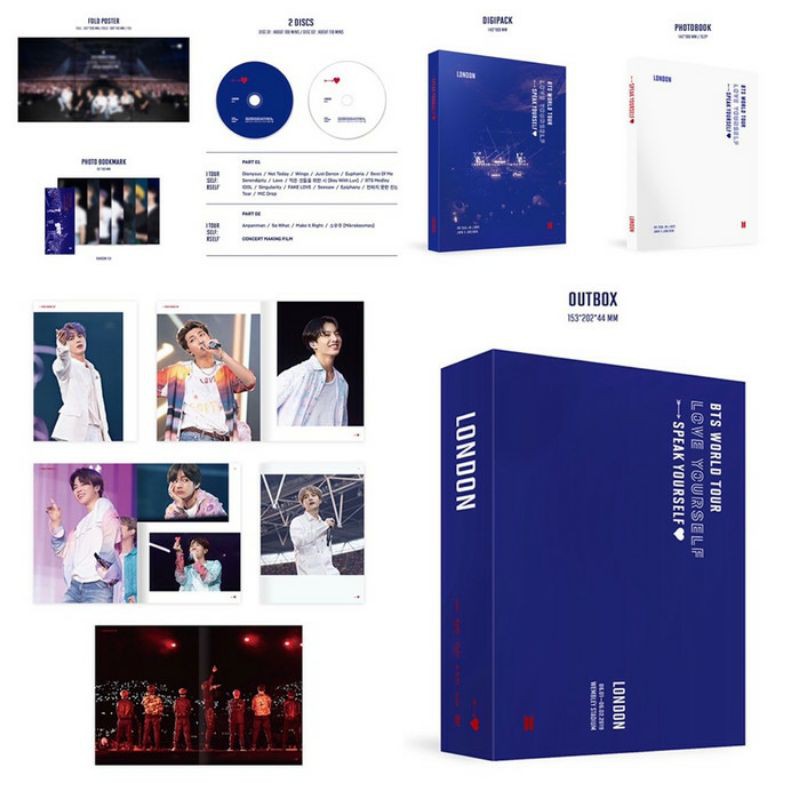 BTS WORLD TOUR 'LOVE YOURSELF': SPEAK YOURSELF' LONDON DVD