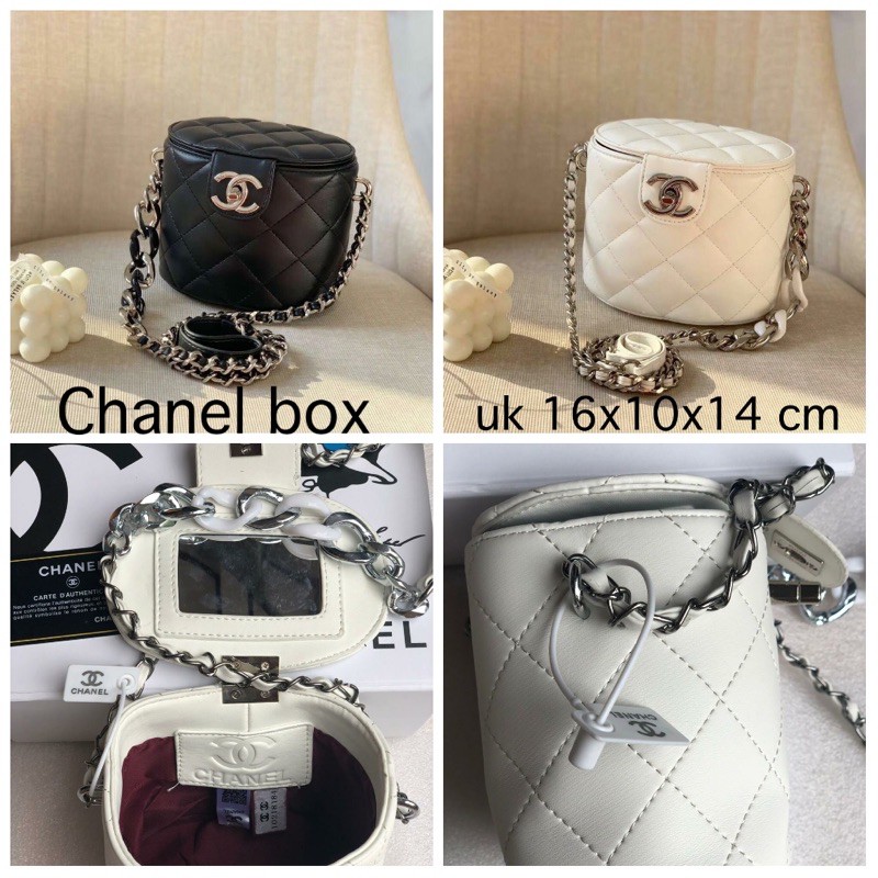 Chanel Small Vanity With Chain In White - Praise To Heaven