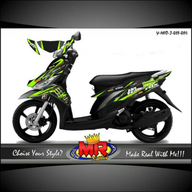 Jual Decal Premium Mio J Stiker Sticker 02 spec A | Shopee Indonesia