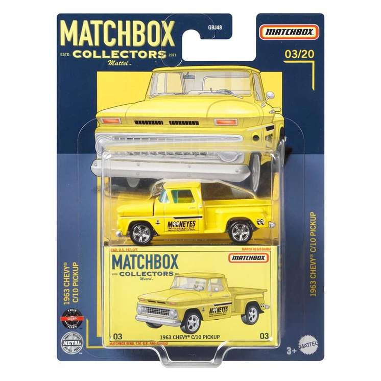 Jual MATCHBOX COLLECTOR - 1963 CHEVY C10 PICKUP MOONEYES MBX | Shopee  Indonesia