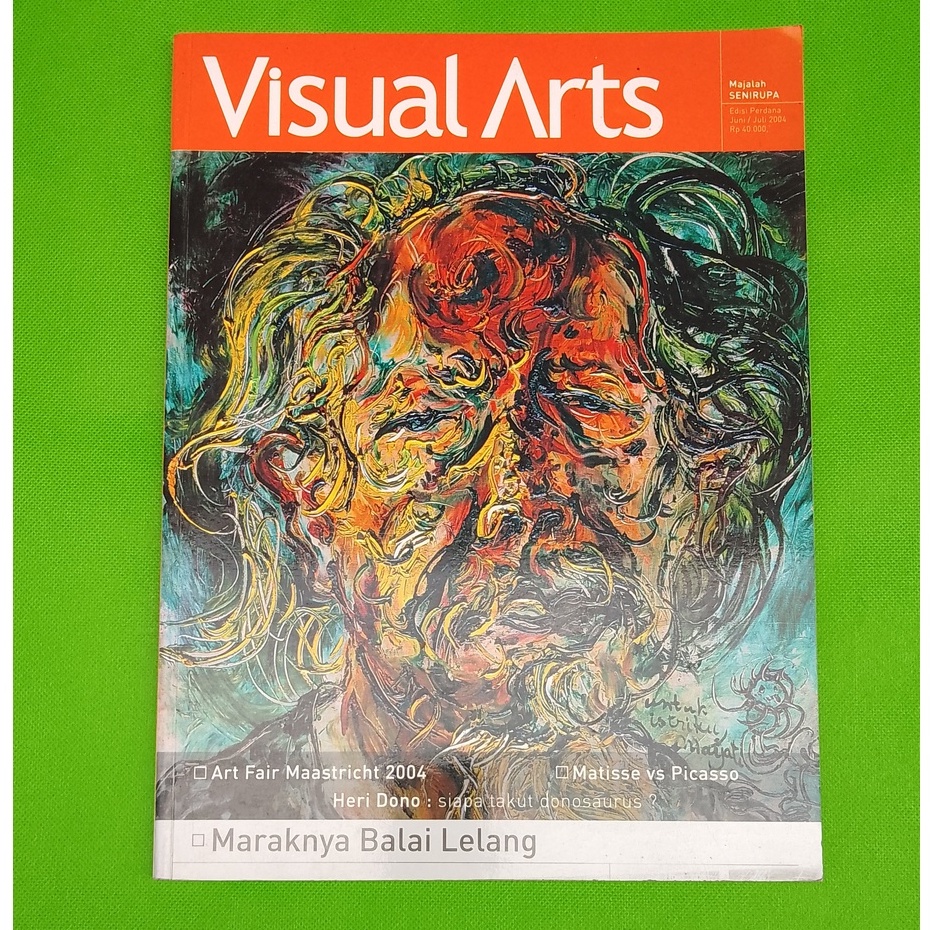 Jual Majalah Visual Arts Edisi Perdana Juni Juli 2004 Majalah Seni